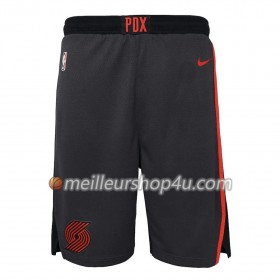 Homme NBA Portland Trail Blazers Shorts Noir 2 2018-19 Nike Swingman